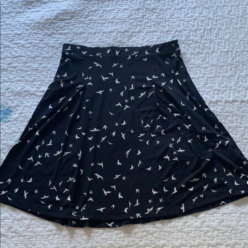 Gilli blue skirt with birds, medium